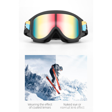 New Arrivals 2021 Multi-Color Adult Children Anti-Fog Protection Ski Goggles Sports Glasses